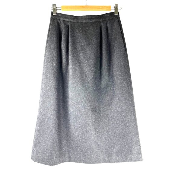 VTG Sexy Secretary Light Academia Career Midi Wool Blend Skirt, Women's 8/9 - Picture 1 of 7